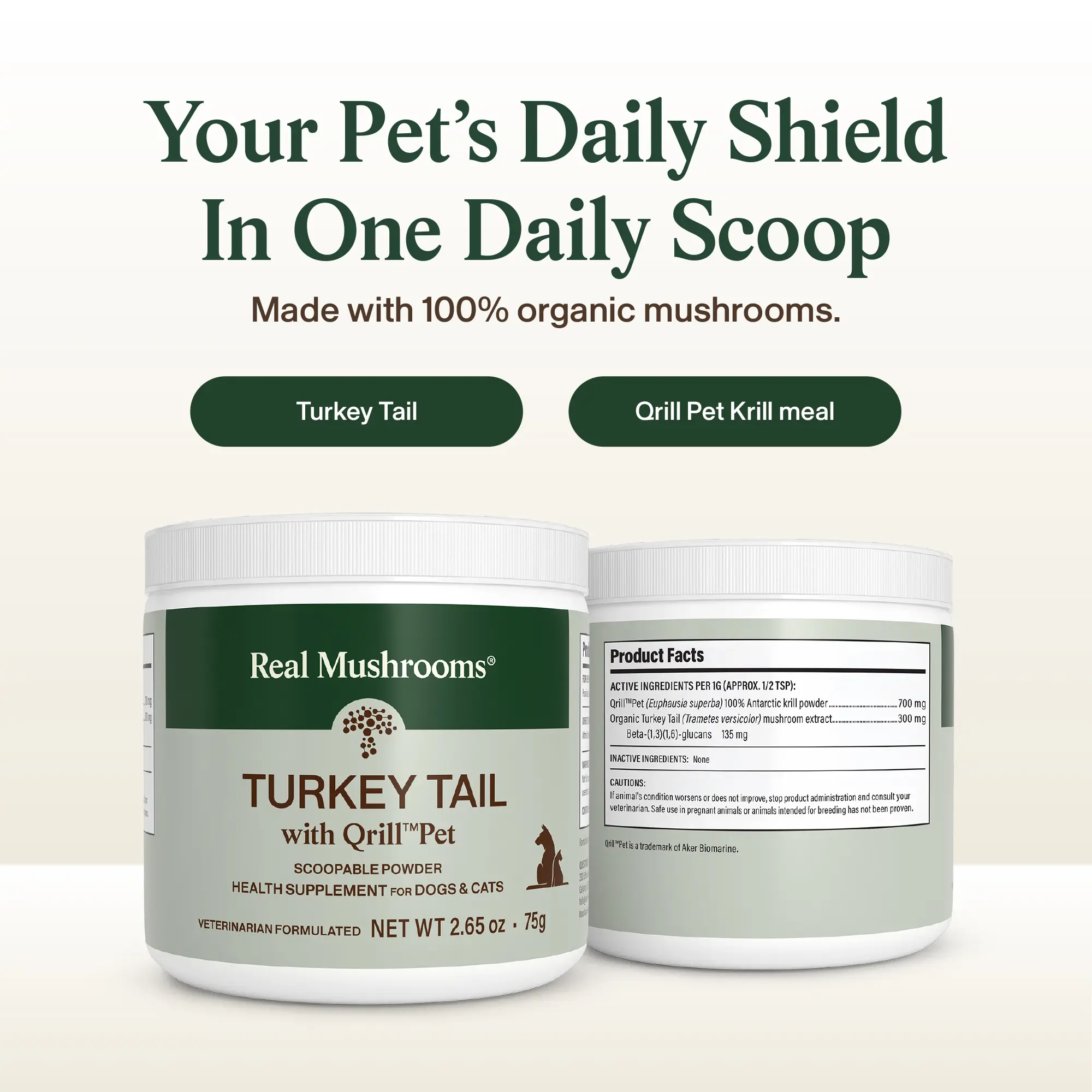 Turkey Tail with Qrill™Pet Turkey Tail with Qrill™Pet