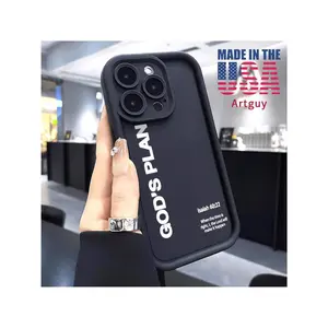 Phone Case For IPhone 16 Pro Max 15 Plus 16E 14 13 12 11 XS XR GOD'S PLAN Advanced Fashion Gift Shockproof Silicone TPU Bumper Drop Protection Soft Cover