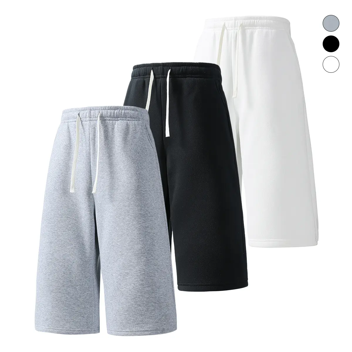 Light gray + black + white