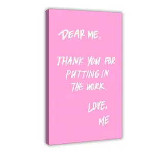 Inspirational Self Love Poster, That Girl Wall Art,Wall Decor for Bedroom & Dorm,bedroom Canvas Posters, Hall Wall Art