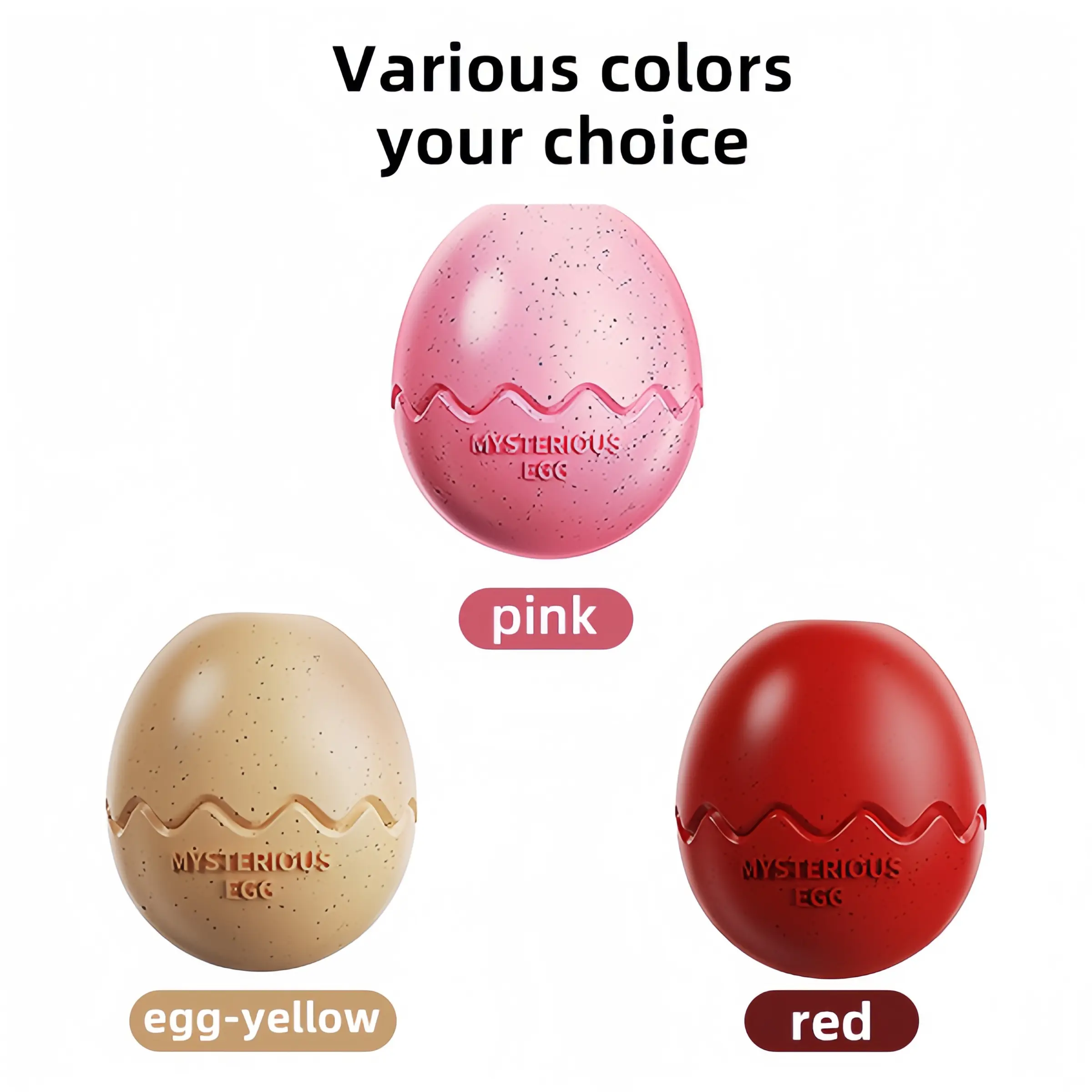 Pet Dog Slow Eating Dinosaur Egg Slow Eating Dog Toy Pet Dog Moya Egg Playing and Eating, Red, Eggshell Color, Pink Three Colors, Favorite Toy for Dogs