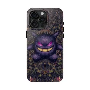 Radiant Gengar Purple Aura Warrior | Legendary Psychic Power Art Cover for iPhone 17 - 11 Pro Max Plus Mini X XR XS 7 8 Plus or SAMSUNG GALAXY S25 - S21 Ultra Plus
