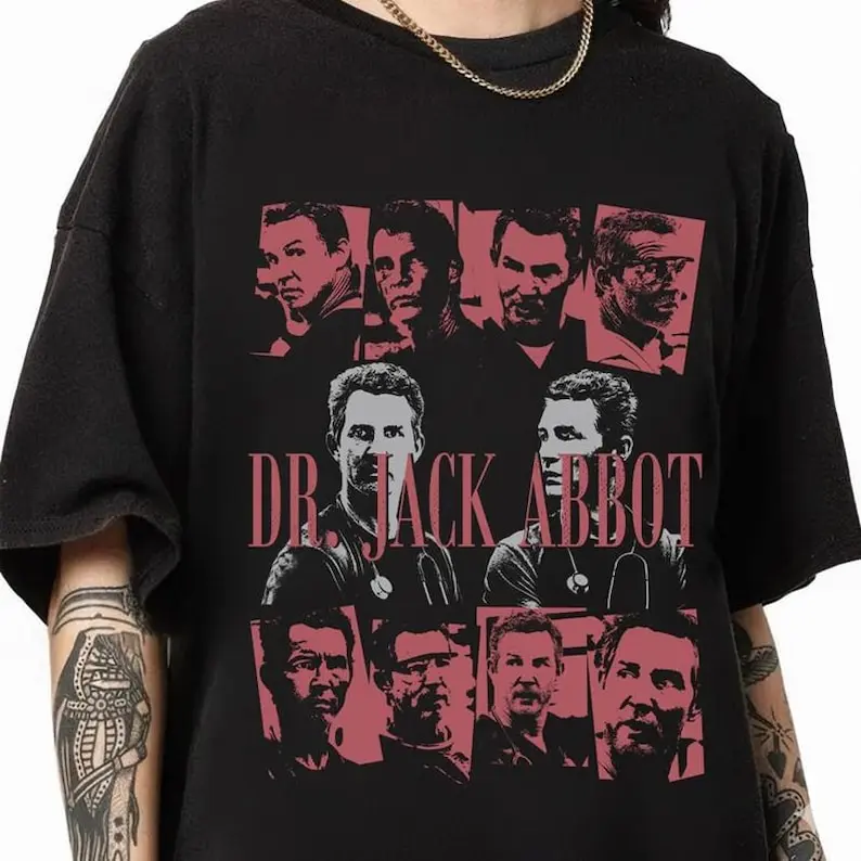 Retro Dr. Jack Abbot Comfort Colors Shirt, Vintage Style Tee, Medical Drama Fan Shirt, Funny Jack Abbott Shirt, Doctor TV Characters Shirt