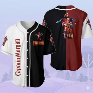 Custom Captain Morgan Baseball Jersey, Morgan Whiskey Jersey Shirt, Alcohol Jersey Men, Beer Athletic Jersey, Drinking Baseball Shirt #Baseballjersey