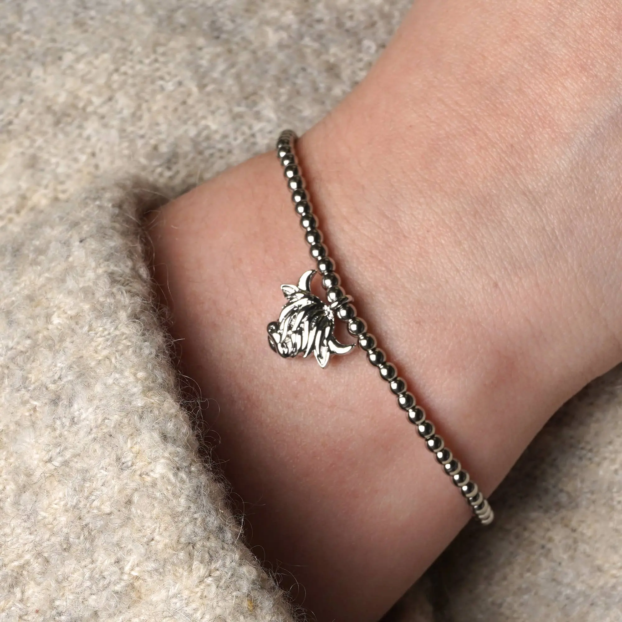 Highland Cow Bracelet On Gift Card- Bramble Farm