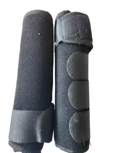 Horse Protective Sport Boots - Black - 2 piece set Full Horse