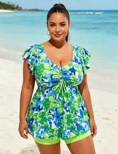 Swimsuit for Women, Plus Size Bathing Suit for Women, Womens Plus Size Swim Dress Swimsuit One Piece Tummy Control Bathing Suit Flowy Body Shaping Swimwear