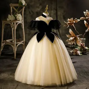 2025 New Children's Dress, Girls' Princess Puffy Catwalk Piano Costume, Elegant And Skirt toddler  clothing boys  shorts cj   socks little bamboo kid