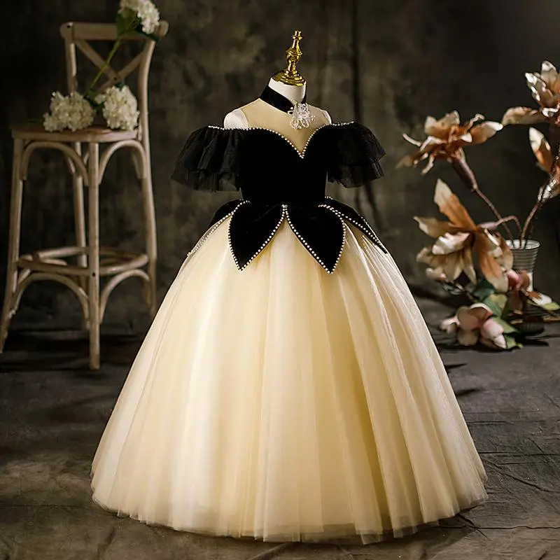 2025 New Children's Dress, Girls' Princess Puffy Catwalk Piano Costume,  Elegant And Skirt toddler clothing boys shorts cj socks little bamboo kid -  TikTok Shop