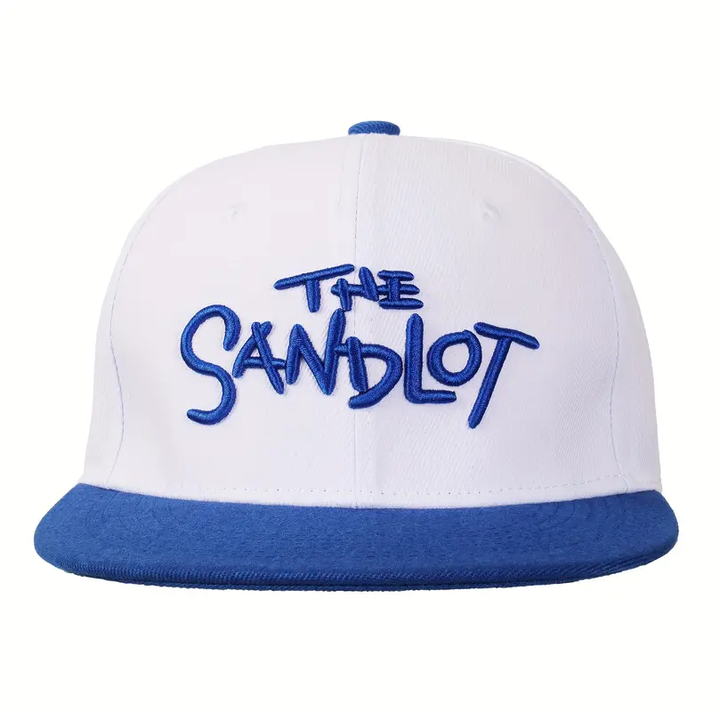 The Sandlot Benny The Jet Rodriguez White Blue Baseball Cap 90s Movie Hat Golf Cap Trucker Snapback Adjustable Polyester 3D Embroidery