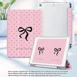 1pc for ipad Tablet Case, for iPad5/6 9.7 Inch, for iPad7 Generation 8 Generation 9th Generation, for iPad10 Generation, Tablet Case, for iPad mini4/5, Built-in Pen Slot, TPU Soft Case, Foldable, Multi-Angle Support, Fashionable Thin, Suitable for