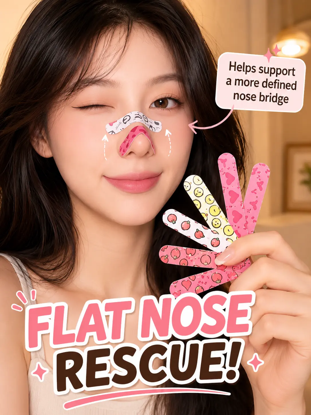 Adjustable Nose Beauty Clip with Memory Frame – Reusable Soft Silicone Beauty Tool for Makeup Prep, Photos & Everyday Beauty Routine