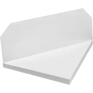 Extreme Rain Gutter Diverter Right Flow 45 Degree Aluminum Splash Guard Alternative 2 Screws White