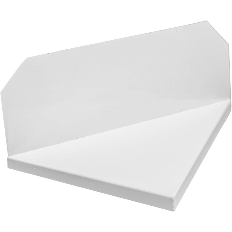 Extreme Rain Gutter Diverter Right Flow 45 Degree Aluminum Splash Guard Alternative 2 Screws White