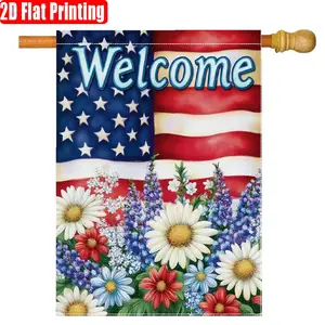 Spring Flowers National Flag, 28x40 Inches Double-Sided Garden Flag, Yard Decoration, Lawn Decor, Outdoor Decoration, Seasonal Decor, Garden Accessory, Flag Only