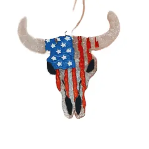 American Flag Bull Skull Car Freshie Air Freshener viral Scented Handmade refresher carfreshies of tiktok
