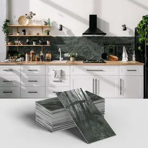 Aadesh Marble 3D Wall Tile Self-Adhesive Sticker, Waterproof and Moisture Resistant for Kitchen and Bathroom, Peel and Stick Durable Design