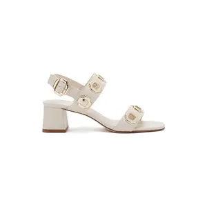 Milan Sandal In Ivory Leather