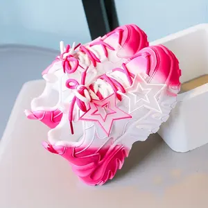 New Gradient Color Youngsters's  Girls' Outdoor Running  and Autumn Dad  Non- Cotton Candy Kids' Shoes