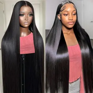 13x6 Lace Front Wigs Human Hair 180 Density Straight Human Hair Wigs Pre Plucked 13x6 HD Frontal Lace Straight Glueless Wigs For Women 30 Inch