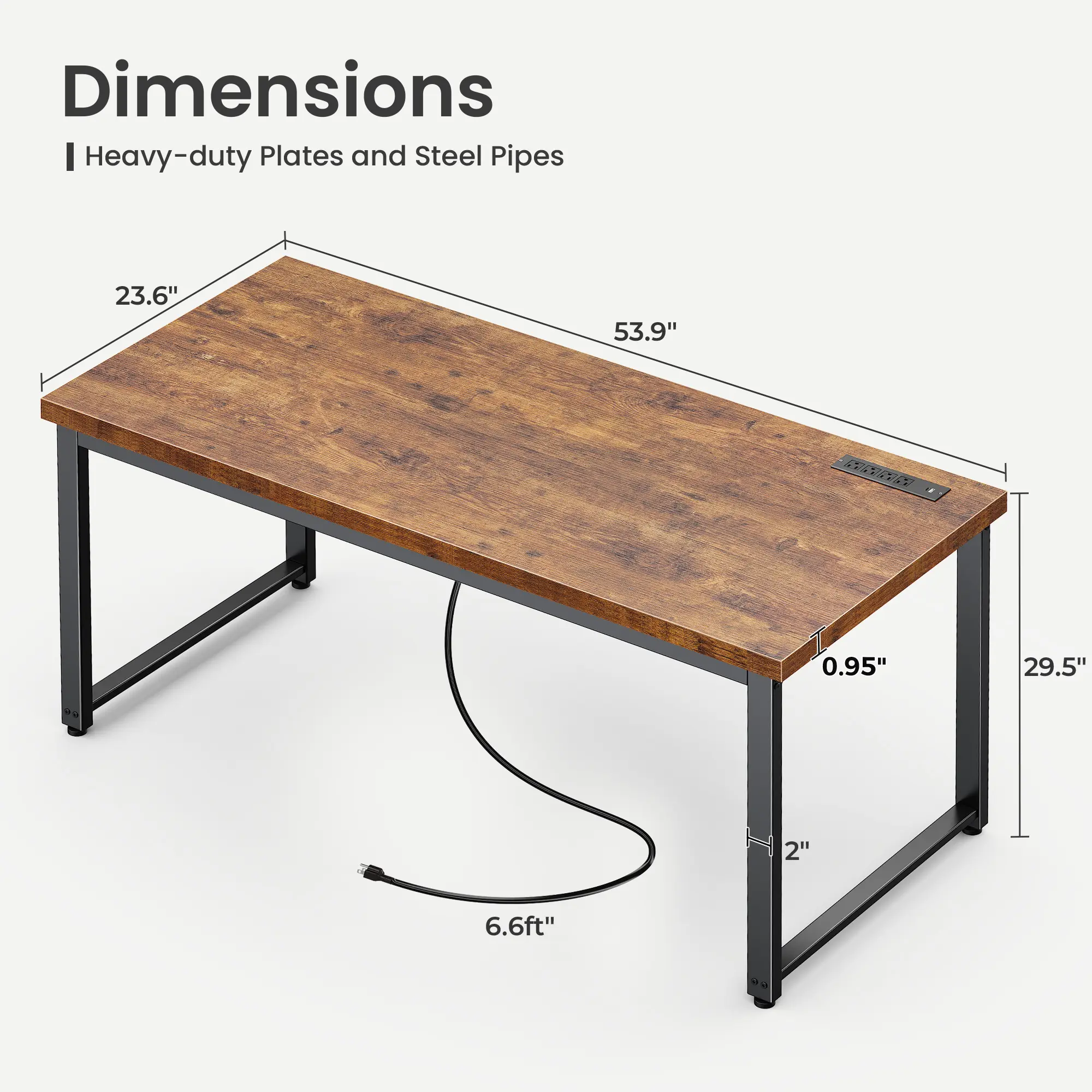 55 x 24 Rustic Brown