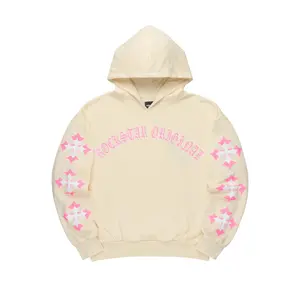 Vano Sand/Pink Graphic Relaxed Hoodie