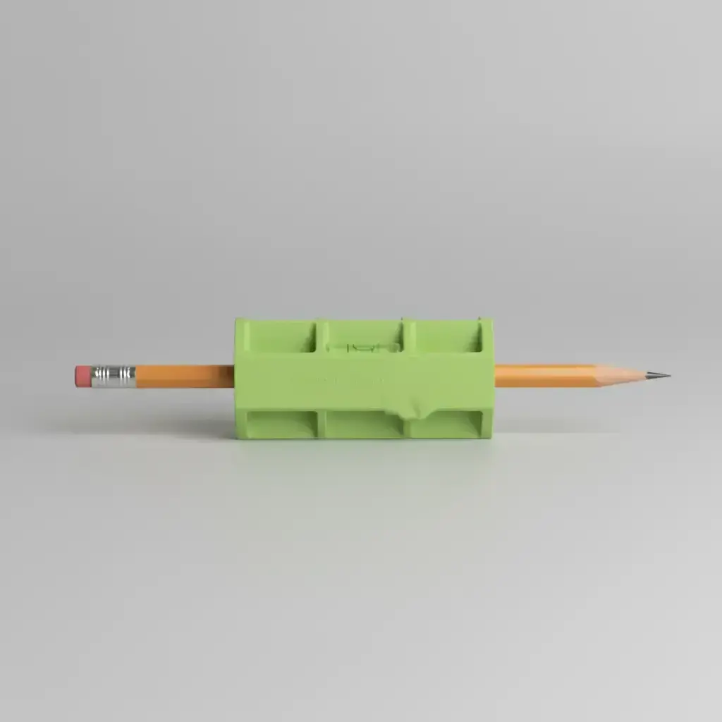 High Precision Rectangle Horizontal Scribing Tool, Durable Plastic Construction Pencil Sharpener, Hand Measuring Tool for Woodworking, Carpentry and Cabinetry, Woodworking Pencils
