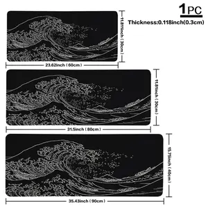 Thick Non-Slip Gaming Mouse Pad, Washable Rubber Desk Mat with Precise Edge Locking, Ideal for Gamers & Office Use