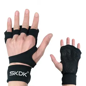 SKDK Weight Lifting Fitness Gloves with Wrist Wraps – Full Palm Protection for Strength Training