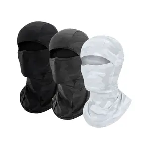 Ice Silk Cooling Balaclava Face Mask UPF 50+ UV Sun Protection Breathable Neck Gaiter One Size High Elastic Helmet Liner for Cycling Motorcycle Running Outdoor Sports 100% Nylon Machine Washable