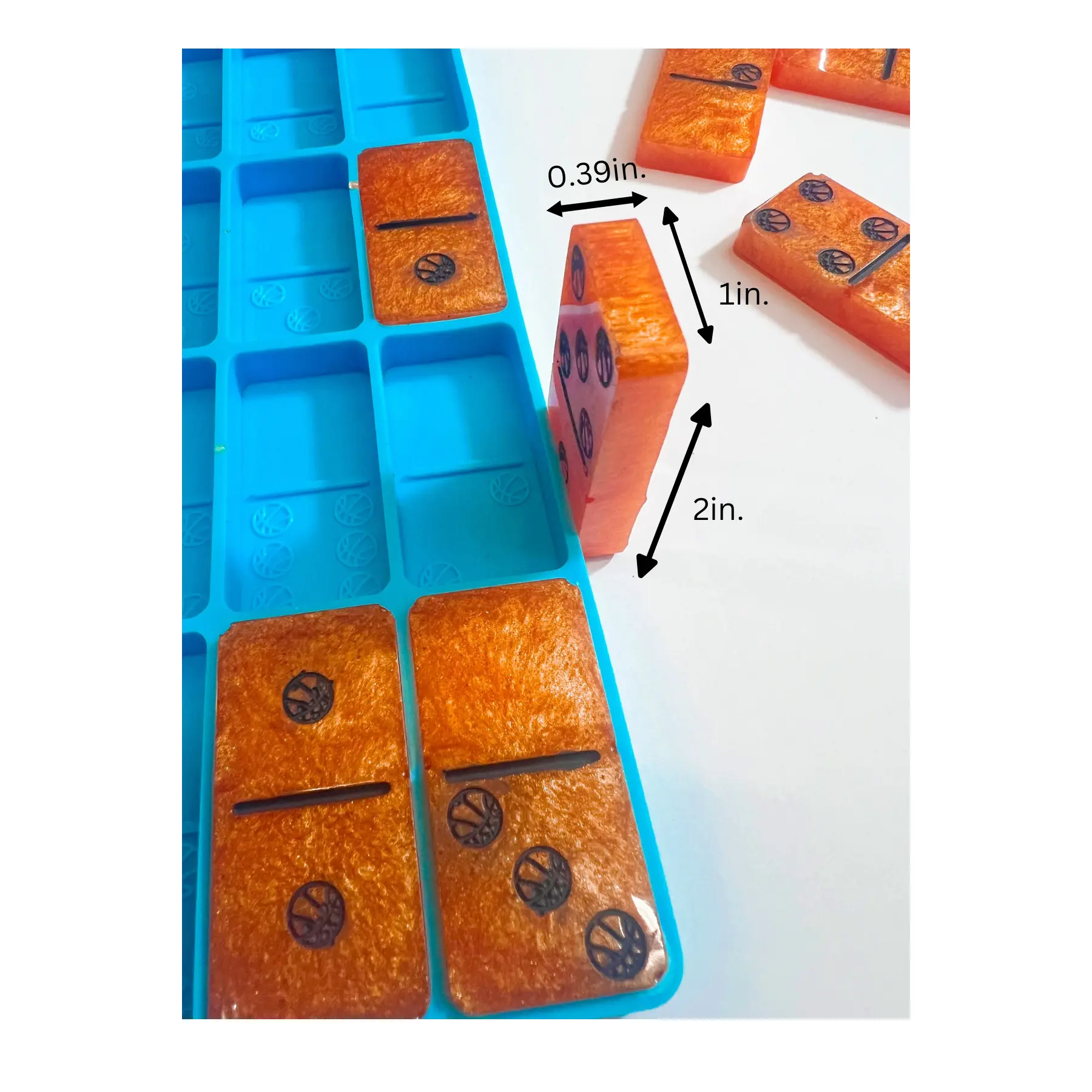 Basketball Domino Silicone Resin Mold