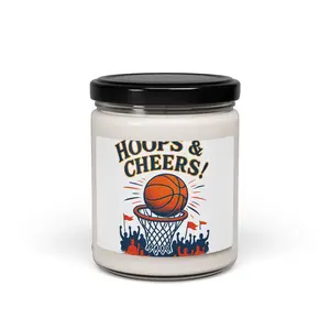 Hoops & Cheers Basketball Candle | Scented Soy 9oz