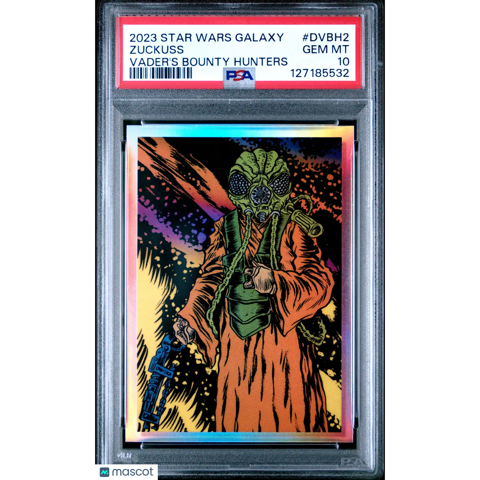 2023 Chrome Star Wars Darth Vader's Bounty Hunters Zuckuss Refractor PSA 10