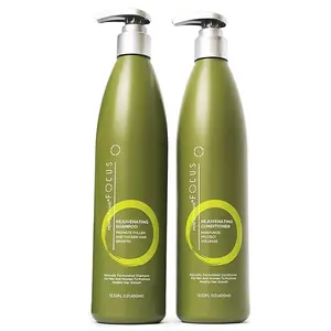 Perfect Hair Focus Natural Shampoo and Conditioner - Paraben and Sulfate Free - Infused with Jojoba, Coconut, Argan Oil and Biotin - Color Safe Formula - 13.5oz with Pump - Promotes Hair Growth Moisturizing Blend Keratin Nourishing Vitamins Comfort