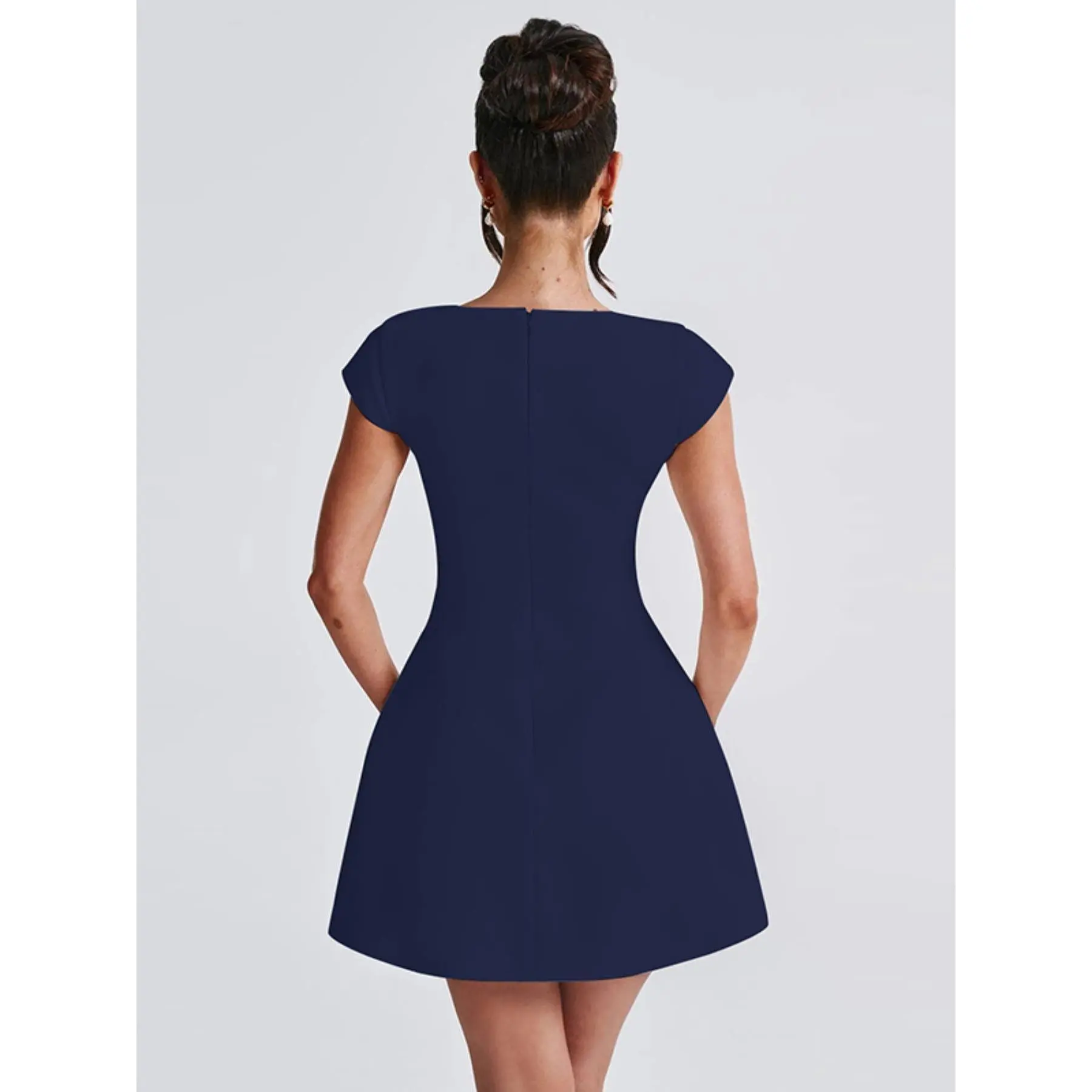 chinese dress ladies Short A-Line Homecoming Dress with Lace