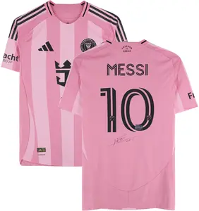 Lionel Messi Inter Miami CF Autographed adidas 2025 Euforia Light Pink Jersey - Fanatics Authentic Certified