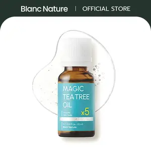[Blanc Nature Official Shop] Magic Tea Tree Oil for Face, Clarifying Facial Oil for Oily & Sensitive Skin, Lightweight Daily Care with Tea Tree, Skin-Balancing Vegan Korean Skincare, 0.7 fl oz