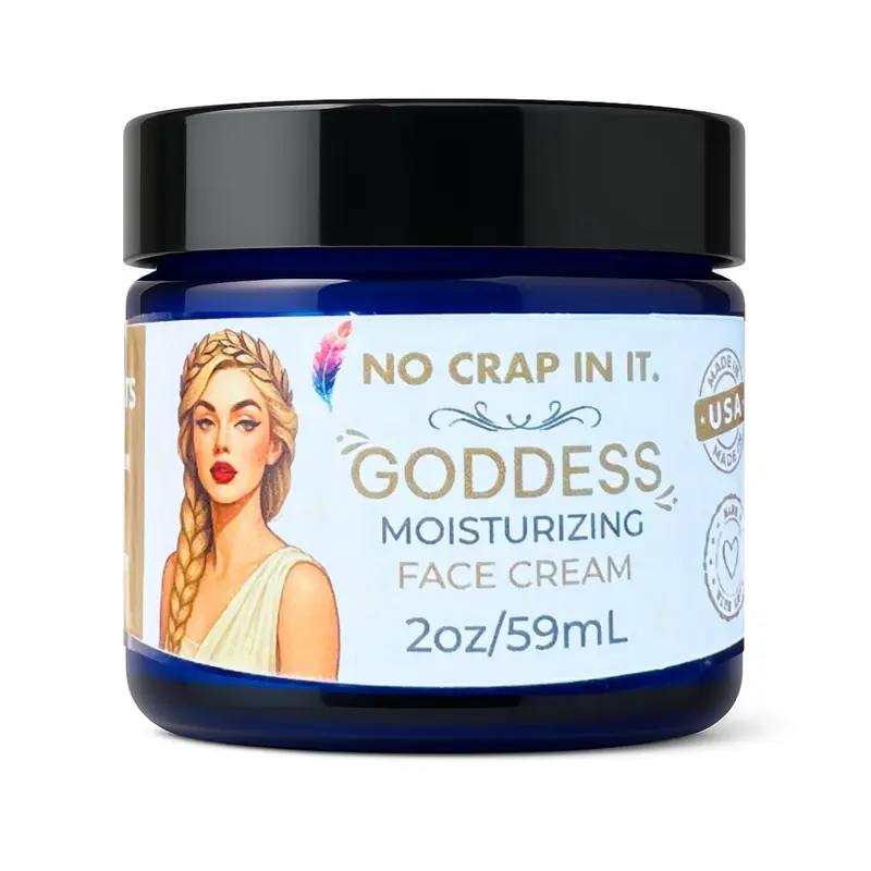 Goddess Face Cream - No Crap in It - 2 oz (59 mL) - Moisturizing Face Cream - Natural - Radiant Skin - Coconut Oil
