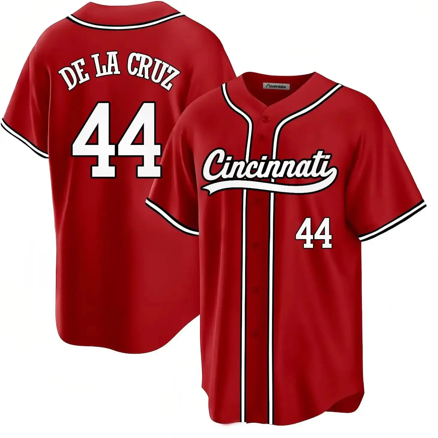 Mens Cincinnati Baseball Stitched T-Shirt for Sports Fan
