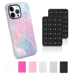 5PCS Suction Phone Case Mount with Strong Grip Holder for Cellphone Sticky Grip Ideal for Selfies and Videos Available in Multiple Colors White Black Pink ﻿