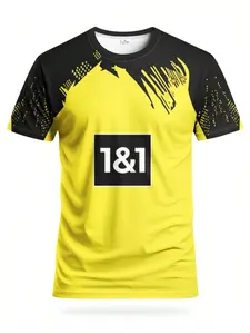 Dortmund Home Football Jersey & Soft Round Neck Sport Top, Soccer Shirt, Ideal for Matches, Training, Daily Wear, Gift, All Seasons, Fitted H-Type
