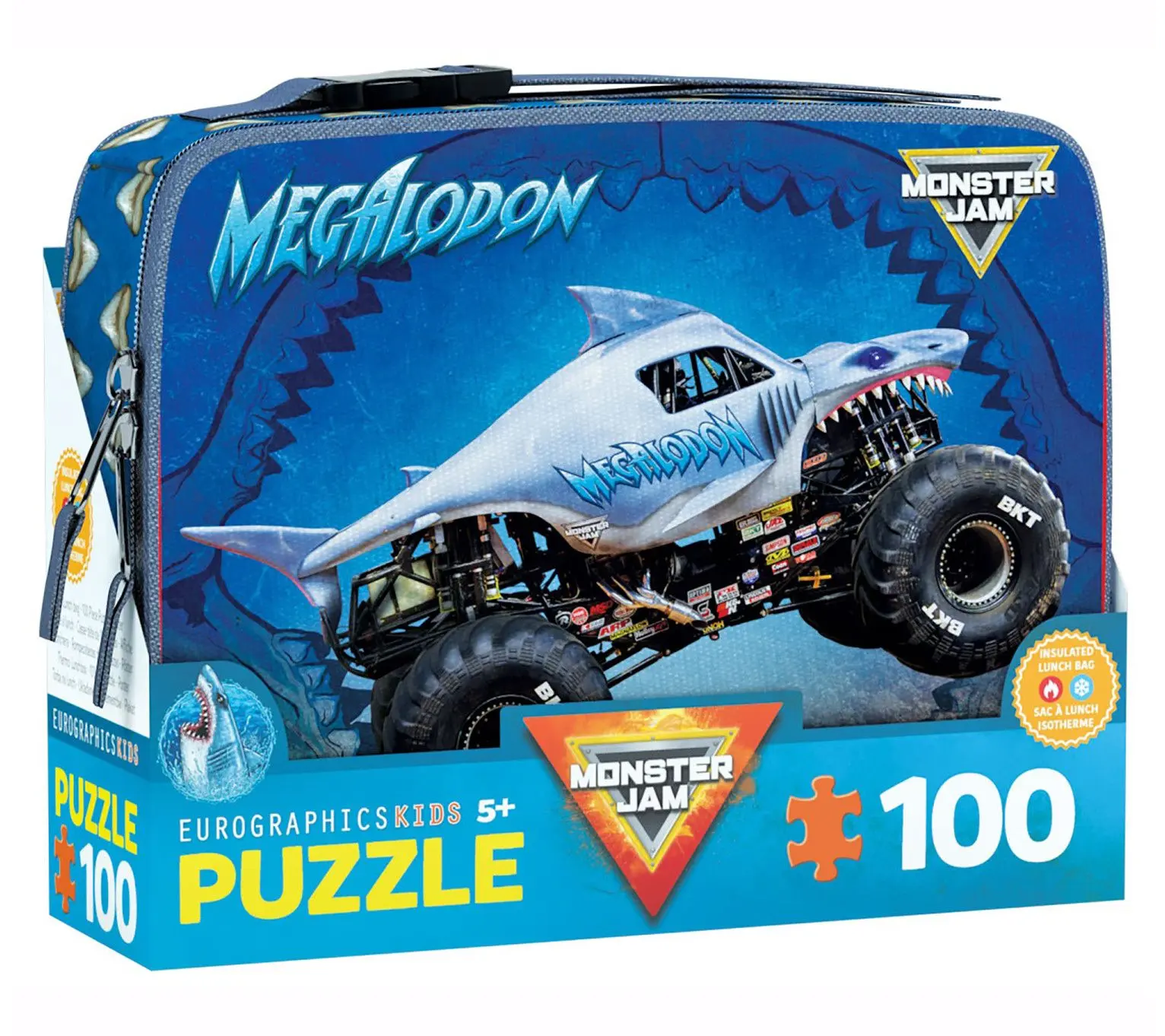 Eurographics Monster Jam Puzzle & Lunch Box - Megalodon