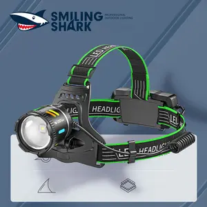 【TD-0182】Smilingshark multifunctional headlamp with adjustable zoom, sensor function, three lighting modes, 90° freely adjustable, ergonomic headband design, meets daily use needs.