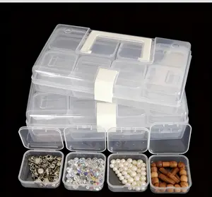 32 Small Box Anti Oxidation Jewelry Box Storage Box Decoration, Home Storage Hardware, DIY Bead Storage Box, Bean Splicing Storage Box, Small Item Storage Box