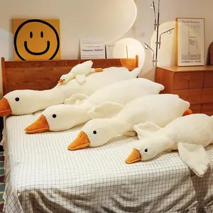 50-190cm Cute Big White Goose Plush Toys Giant Duck Baby Sleeping Pillows Super Sofa Cushion Stuffed Animal Dolls Gifts for Kids