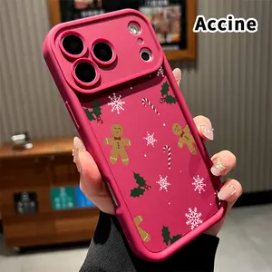 Phone Case for iPhone 17 Pro Max 16 Plus 15 14 13 12 11 Air E Gingerbread Festivity Anti-Scratch Shockproof TPU Bumper Drop-proof Cover