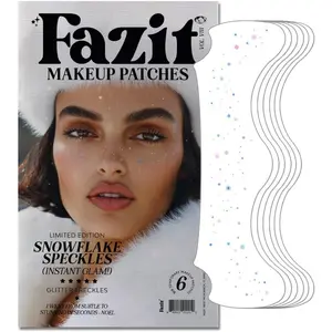Makeup Patches - Snowflake Speckles - Glow Up Make-Up Patches - Cute Glitter Makeup Accessories for Women - Cosmetic Glitter for Face