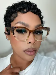 Women's Vintage Cat Eye Frame Glasses, Ultra-Lightweight Frames & Lightweight Lenses, Ideal for Work Commute & Computer Gaming