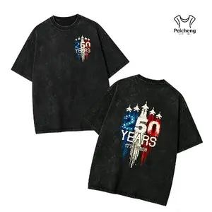 washed cotton Fighter Jets 250 Years Shirt Comfort Colors, Trendy Men's Patriotic Tshirt