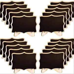 Mini Wooden Blackboard Display Signs, Home Decor Message Board, Wedding Dessert Table, Hotel Banquet, Baking Show, Mother's Day Graduation, Signage